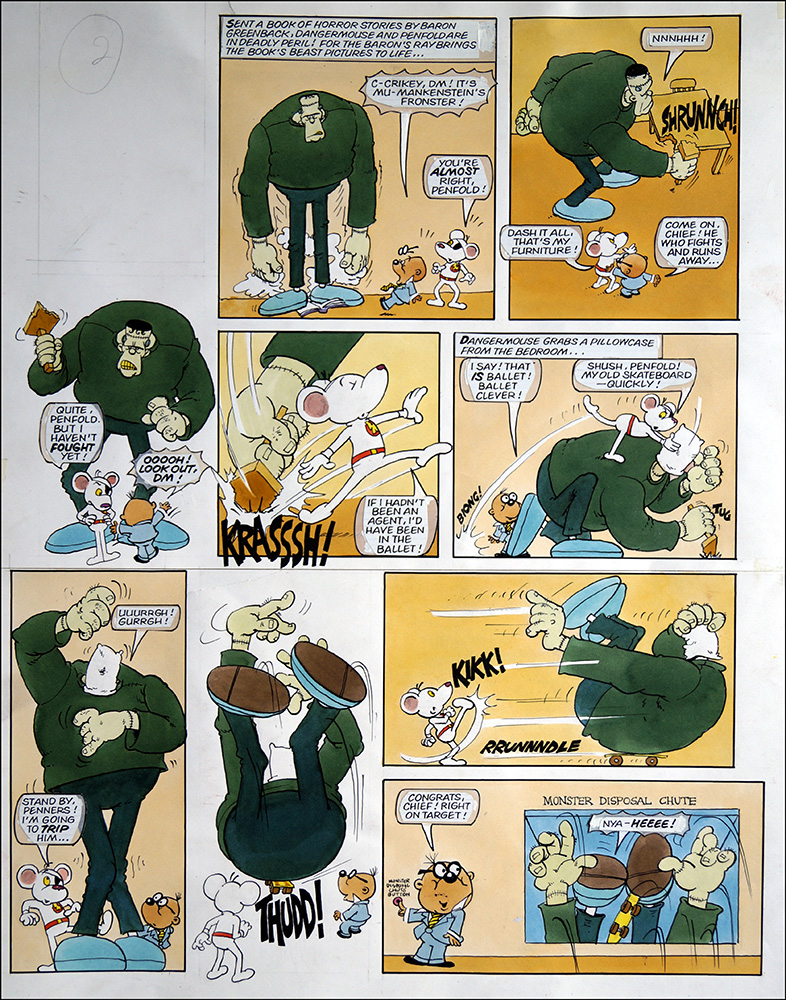 Danger Mouse - Fiendish Funnies (TWO pages) (Originals) art by Danger Mouse (Ranson) at The Illustration Art Gallery
