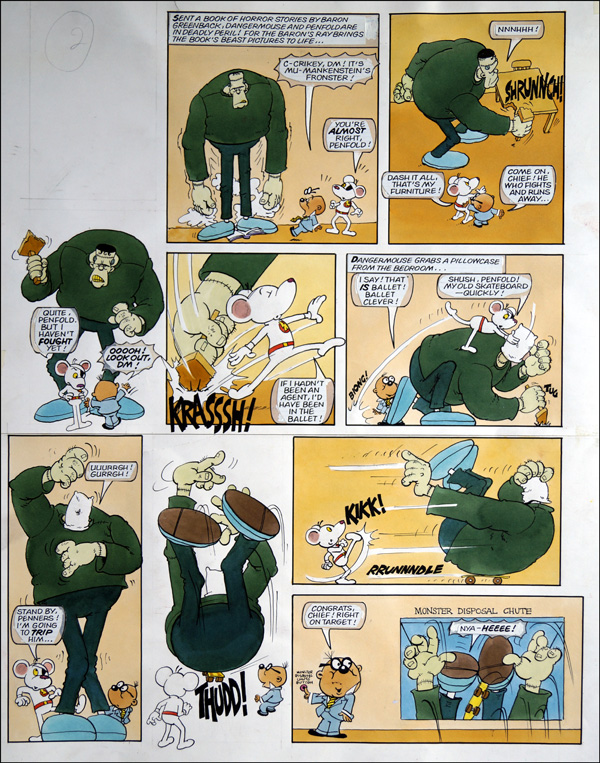 Danger Mouse - Fiendish Funnies (TWO pages) (Originals) by Danger Mouse (Ranson) at The Illustration Art Gallery