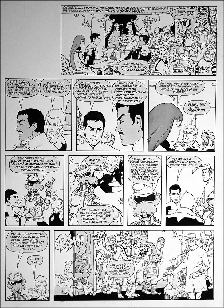Galaxy Rangers: I Think We're Alone Now (TWO pages) (Originals) (Signed) art by Galaxy Rangers (Ranson) at The Illustration Art Gallery