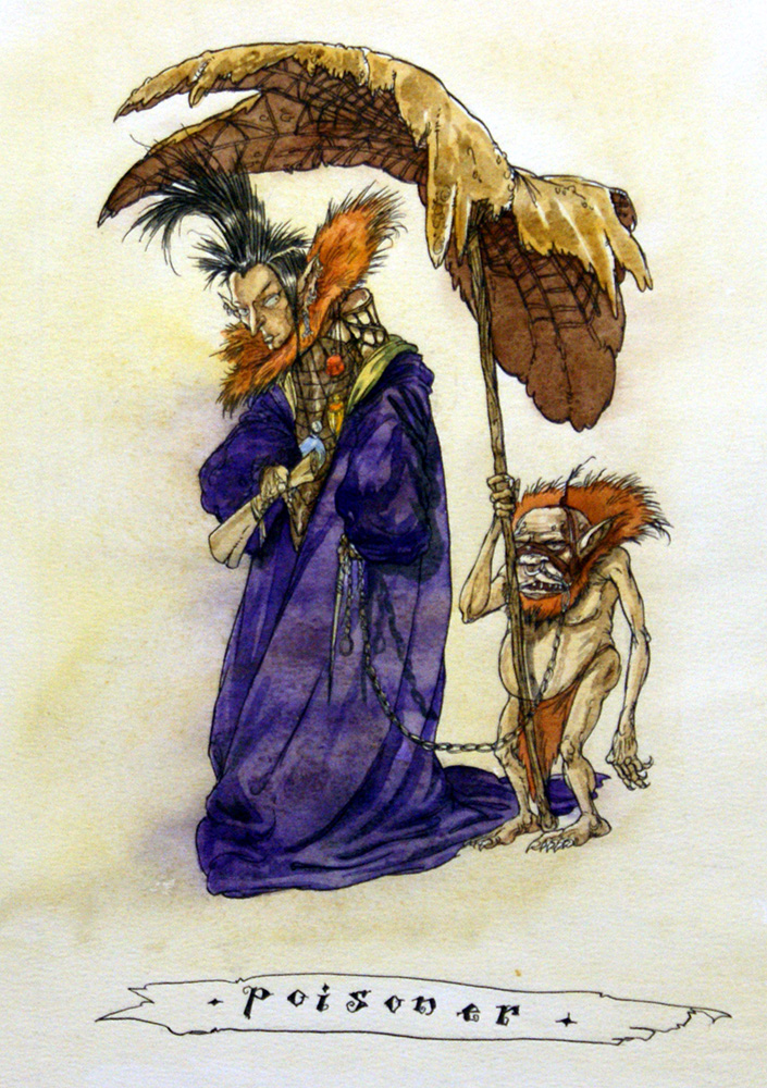 Fairy Wars: The Poisoner (Original) art by Chris Riddell Art at The Illustration Art Gallery