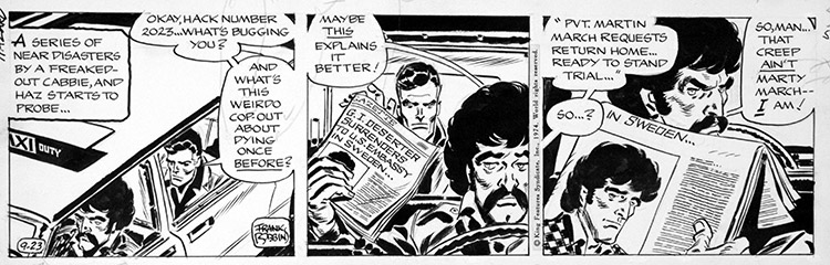 Johnny Hazard daily strip JH9-23 (Original) (Signed) by Frank Robbins Art at The Illustration Art Gallery