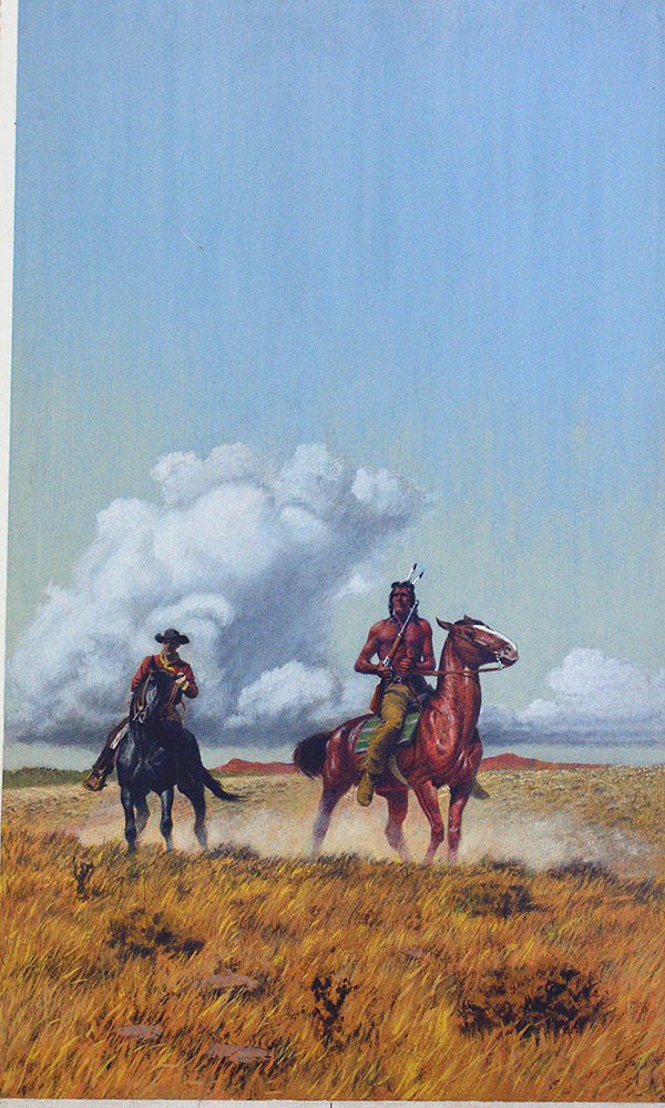 The White Cheyenne - Corgi paperback cover art (Original) art by Ian Robertson Art at The Illustration Art Gallery