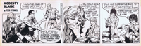 Modesty Blaise daily strip #2599 - Caterpillar Stew (Original) (Signed)