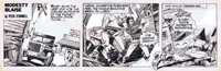 Modesty Blaise daily strip #2617 - Attack in the Ghost Town (Original) (Signed)