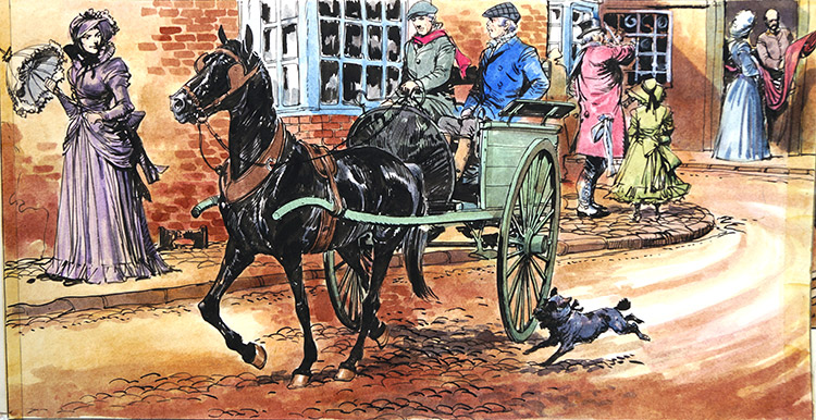 Black Beauty - Attention in the Streets (Original) by Black Beauty (Carlos Roume) at The Illustration Art Gallery