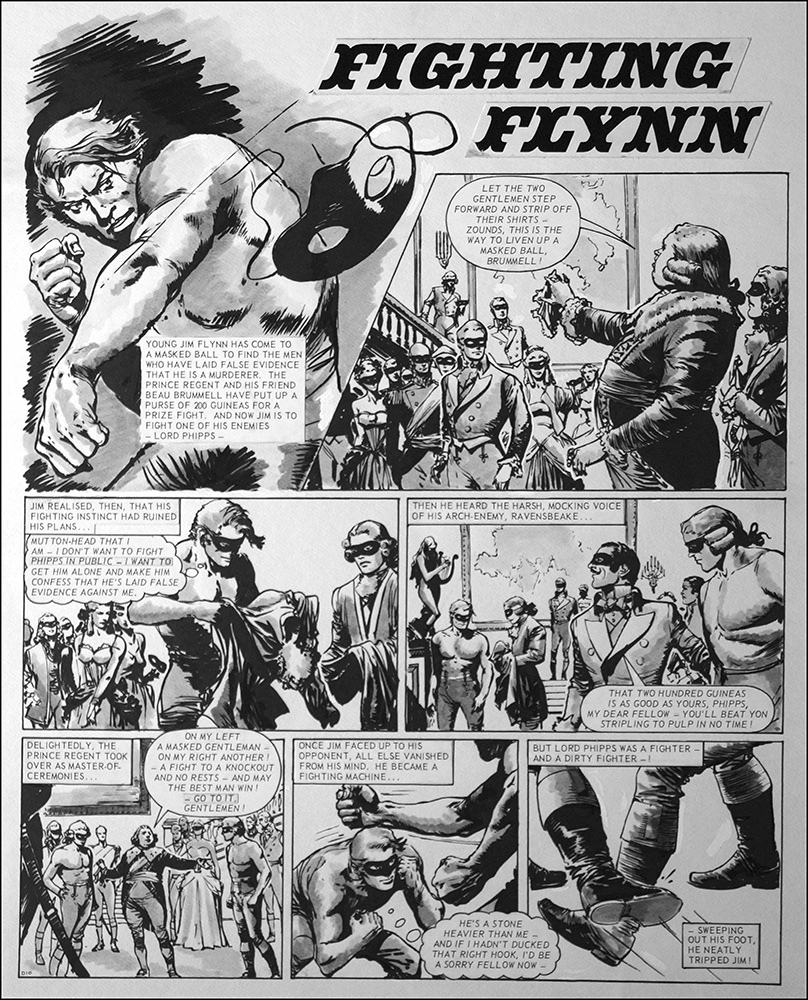 Fighting Flynn - Exposed (TWO pages) (Prints) art by Carlos Roume Art at The Illustration Art Gallery