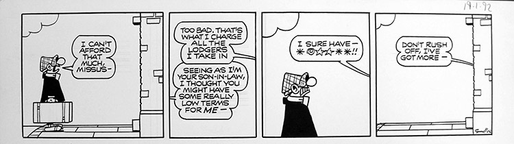 Andy Capp - I Can't Afford That Much, Missus (Original) (Signed) by Reg Smythe Art at The Illustration Art Gallery