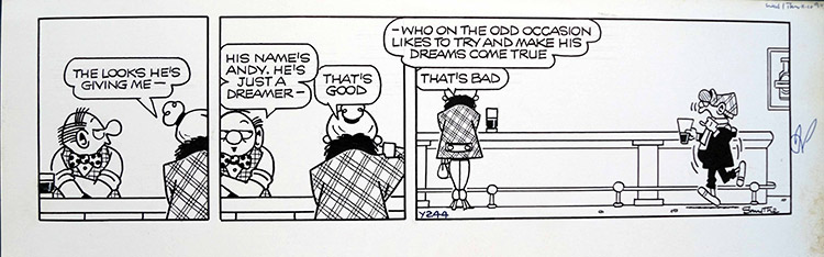 Andy Capp - He's Just A Dreamer (Original) (Signed) by Reg Smythe Art at The Illustration Art Gallery