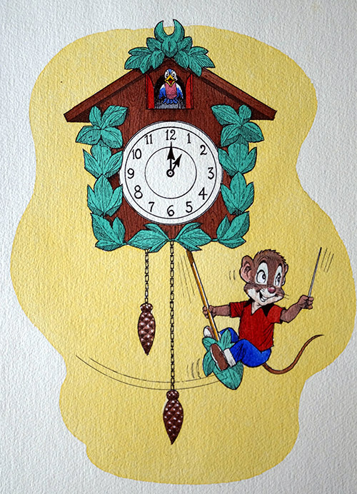 Swing Time (Original) by Peter Woolcock Art at The Illustration Art Gallery