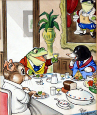 Dinner at Toad Hall (Original) (Signed)